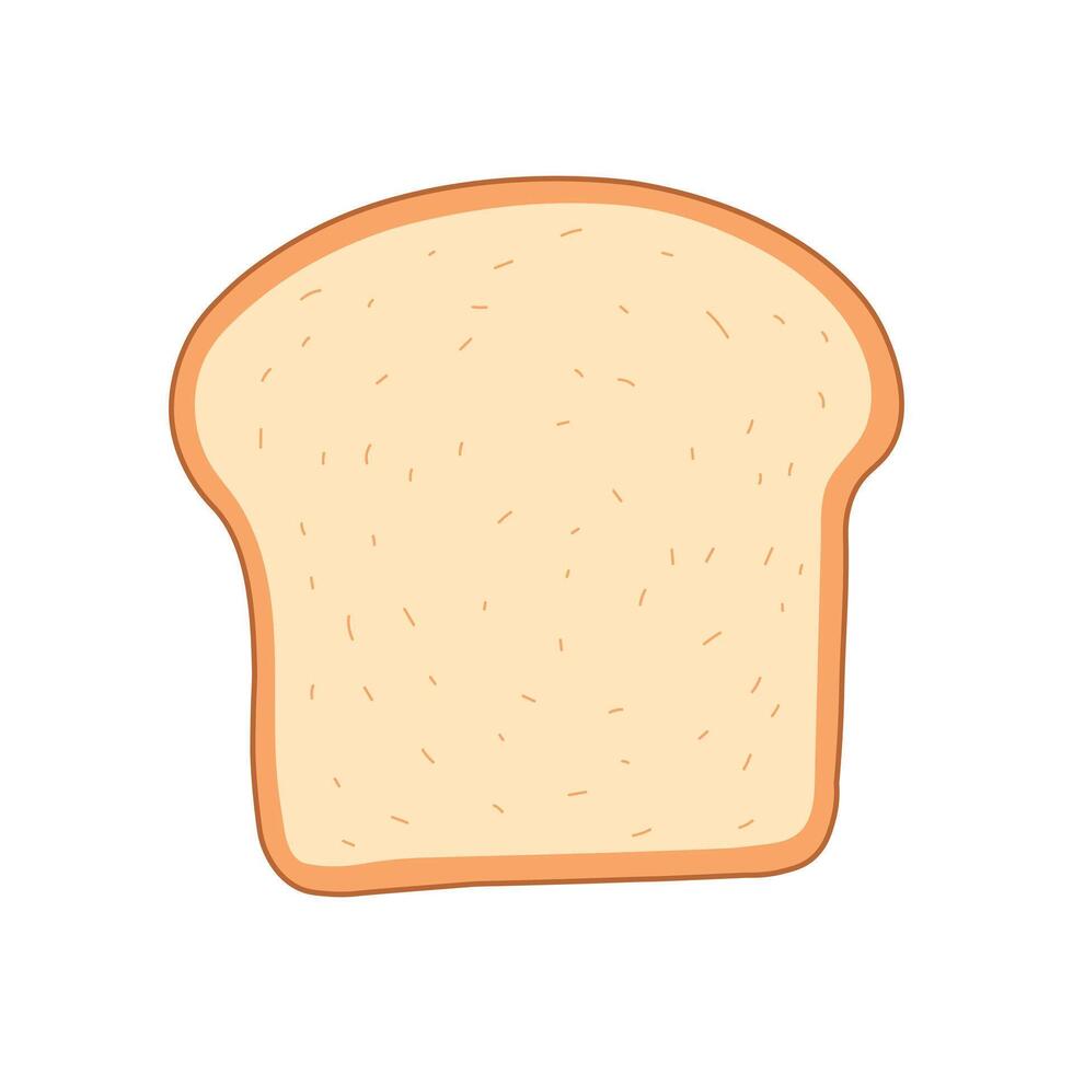 white bread icon Cartoon Vector illustration Isolated on White Background