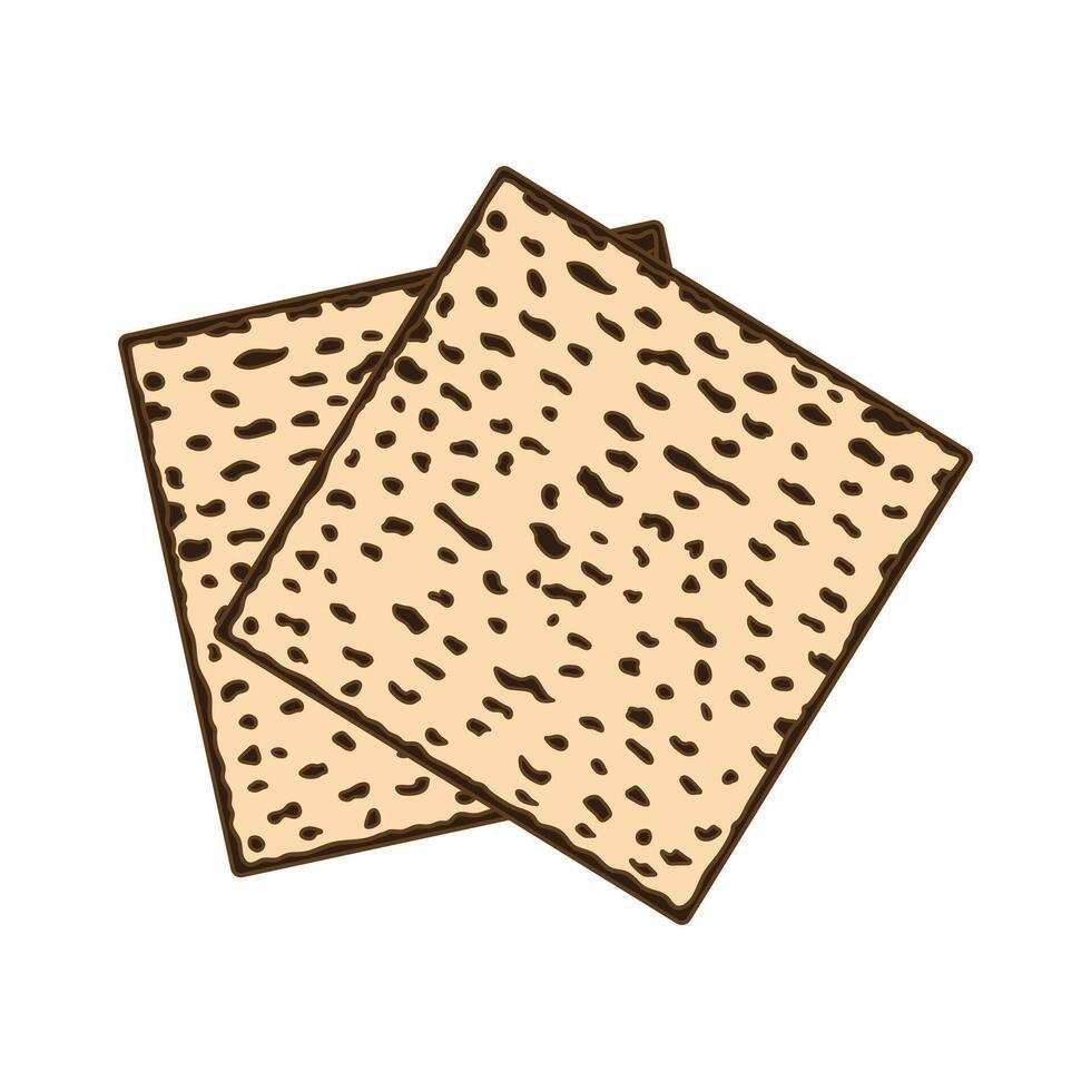 matzah icon Cartoon Vector illustration Isolated on White Background