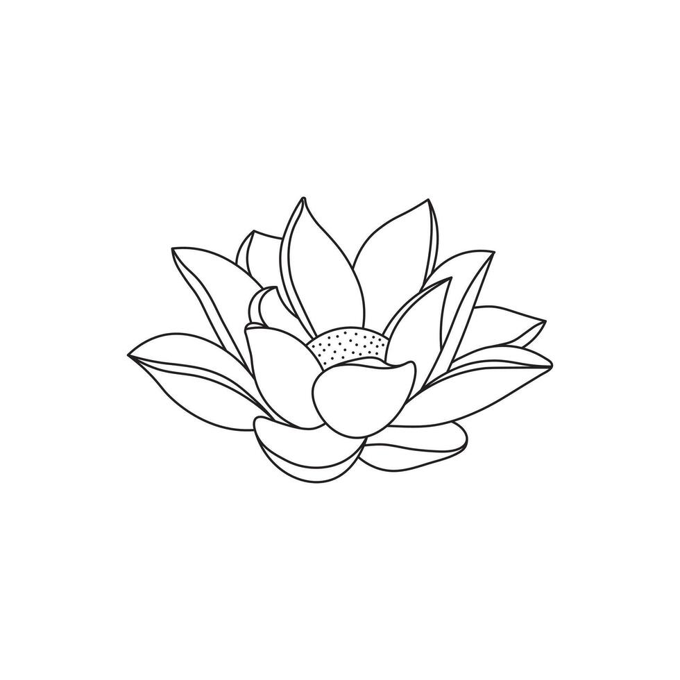 mano dibujado niños dibujo dibujos animados vector ilustración jazmín flor icono aislado en blanco antecedentes