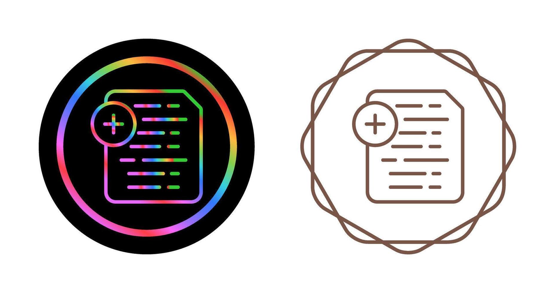 Document Insert Icon Vector Icon