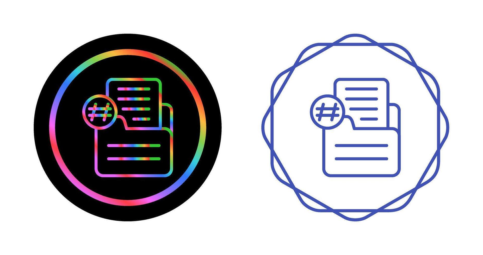 Document Numbering Vector Icon