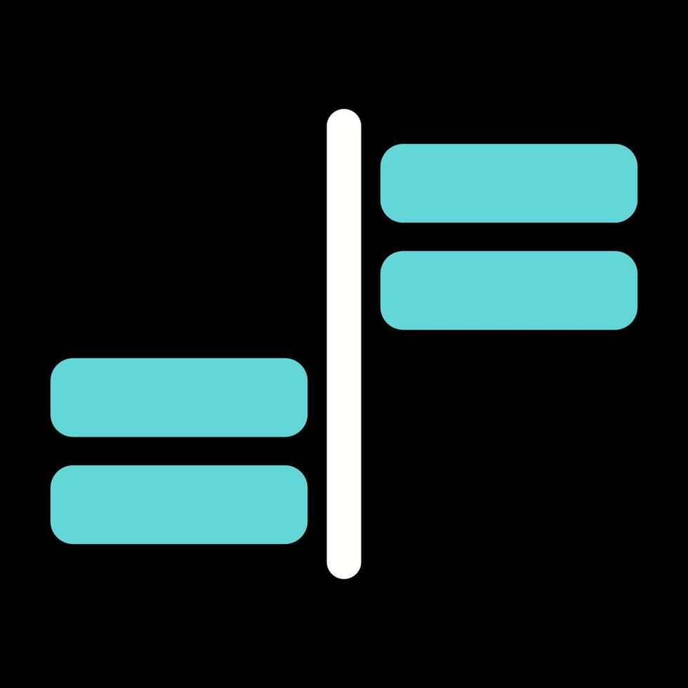 Horizontal Alignment Vector Icon