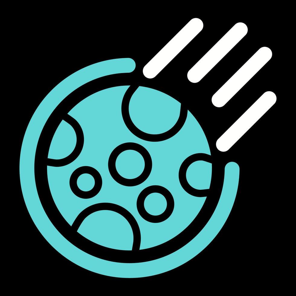 Meteor Vector Icon