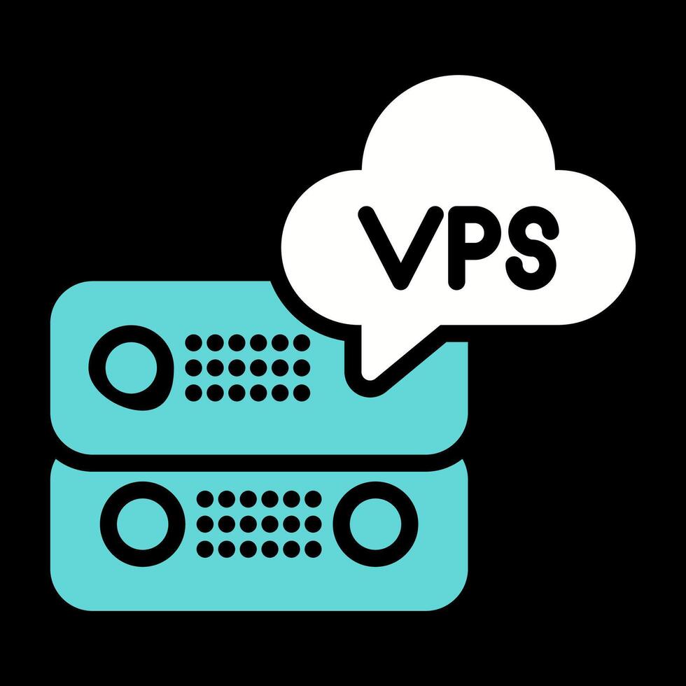 VPS Hosting Vector Icon