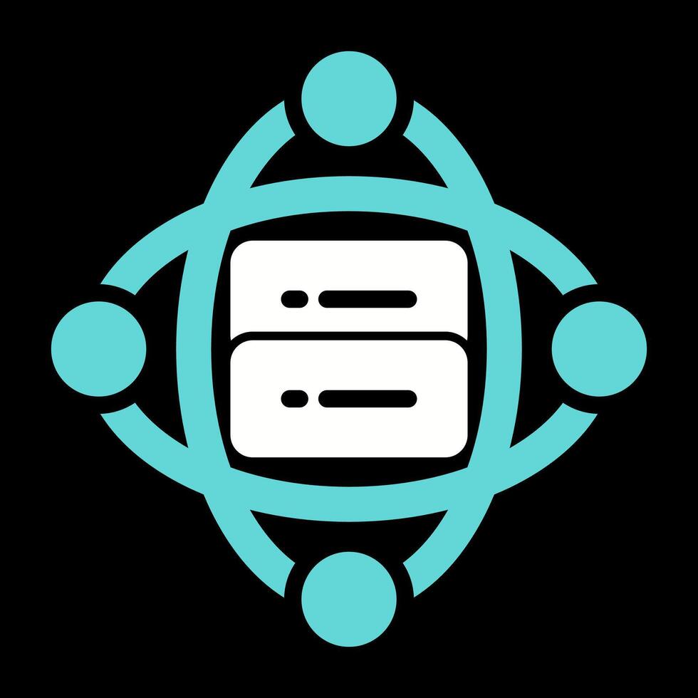 Cluster Server Vector Icon