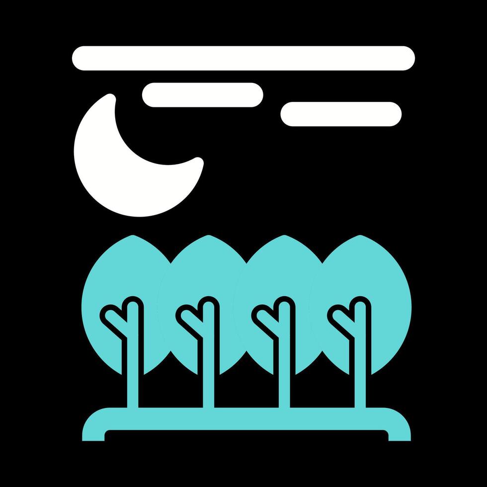 icono de vector de bosque