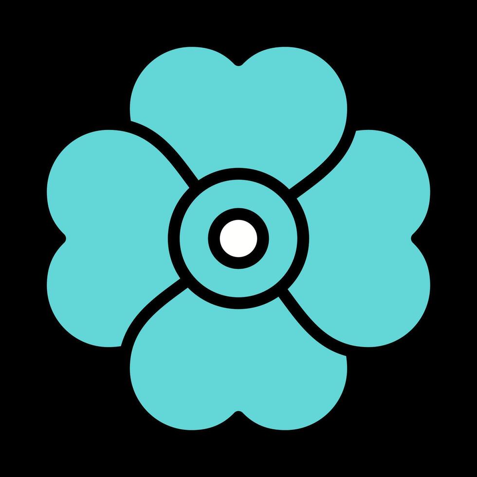 icono de vector de flor de cerezo