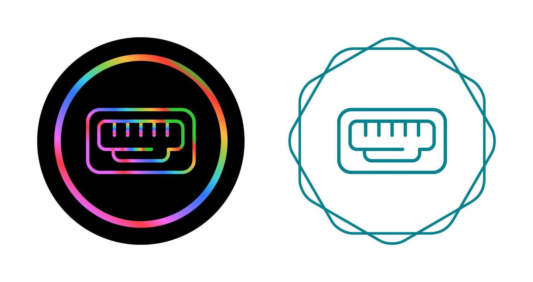 Ethernet Port Vector Icon