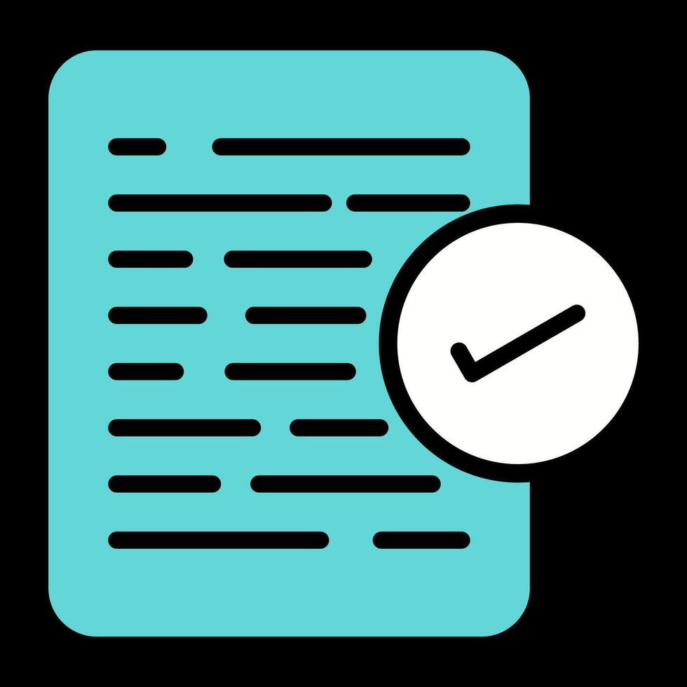 Document Approval Vector Icon