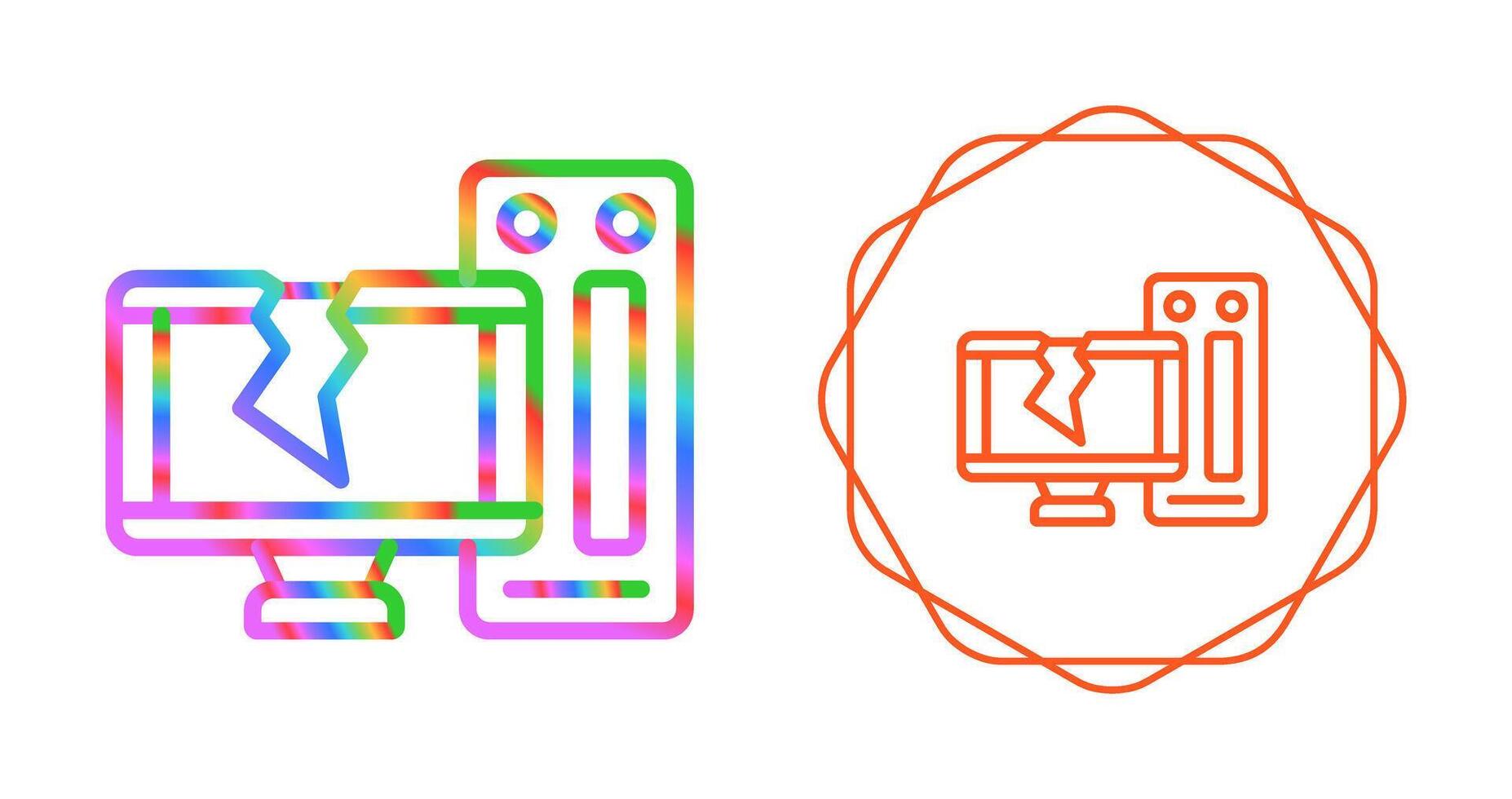 Desktop Computer Vector Icon