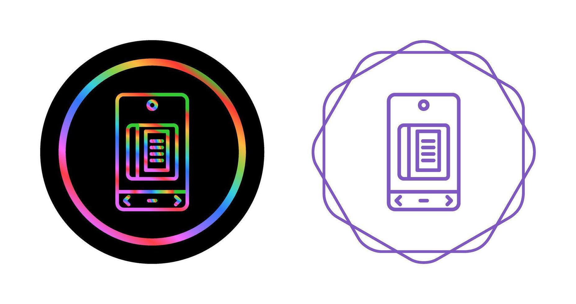E Book Vector Icon