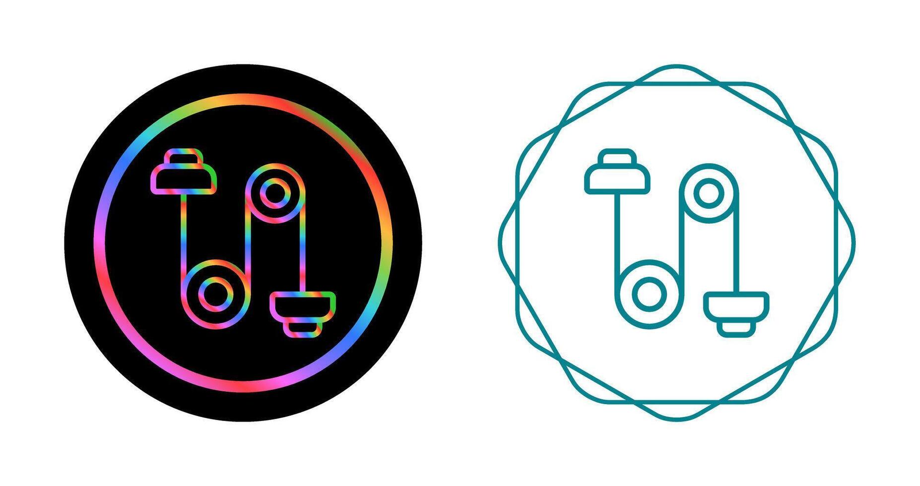 Wire Rope Pulley Vector Icon