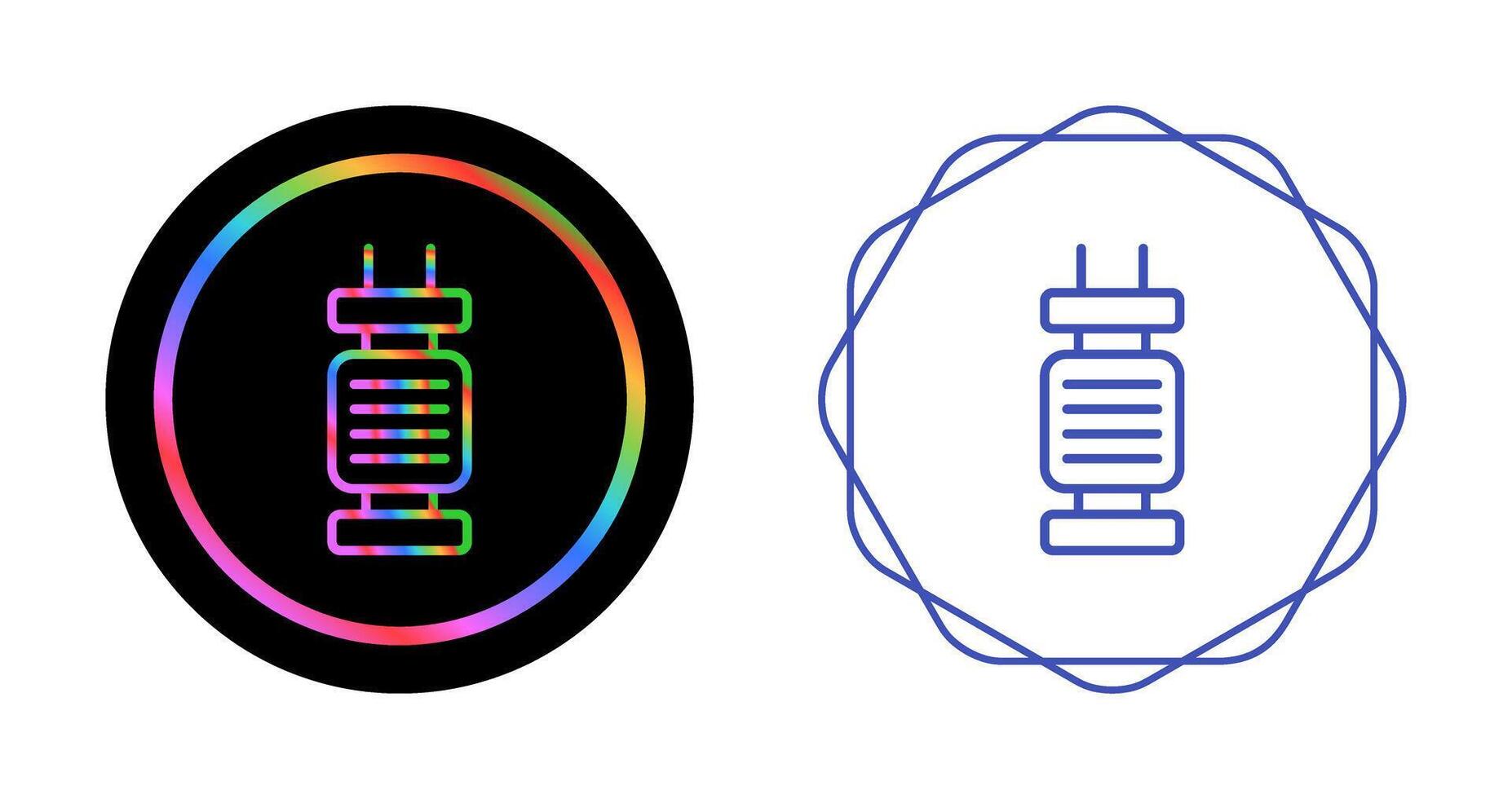 Capacitor Vector Icon