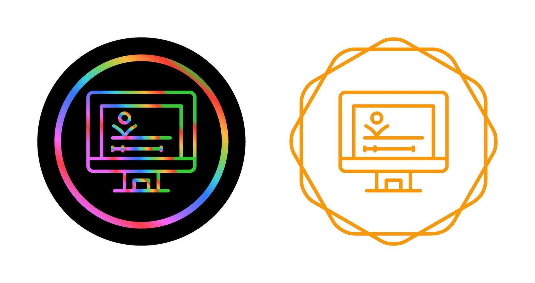 Motion Graphic Vector Icon
