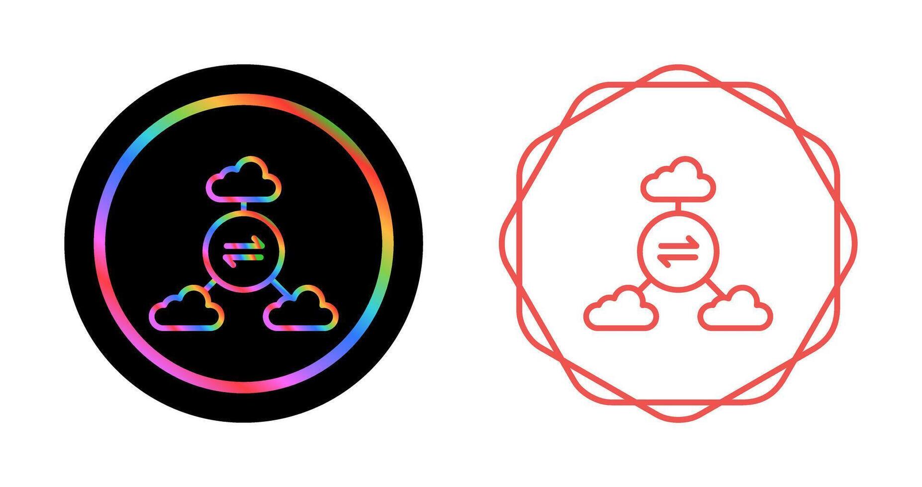 Multi-Cloud Vector Icon