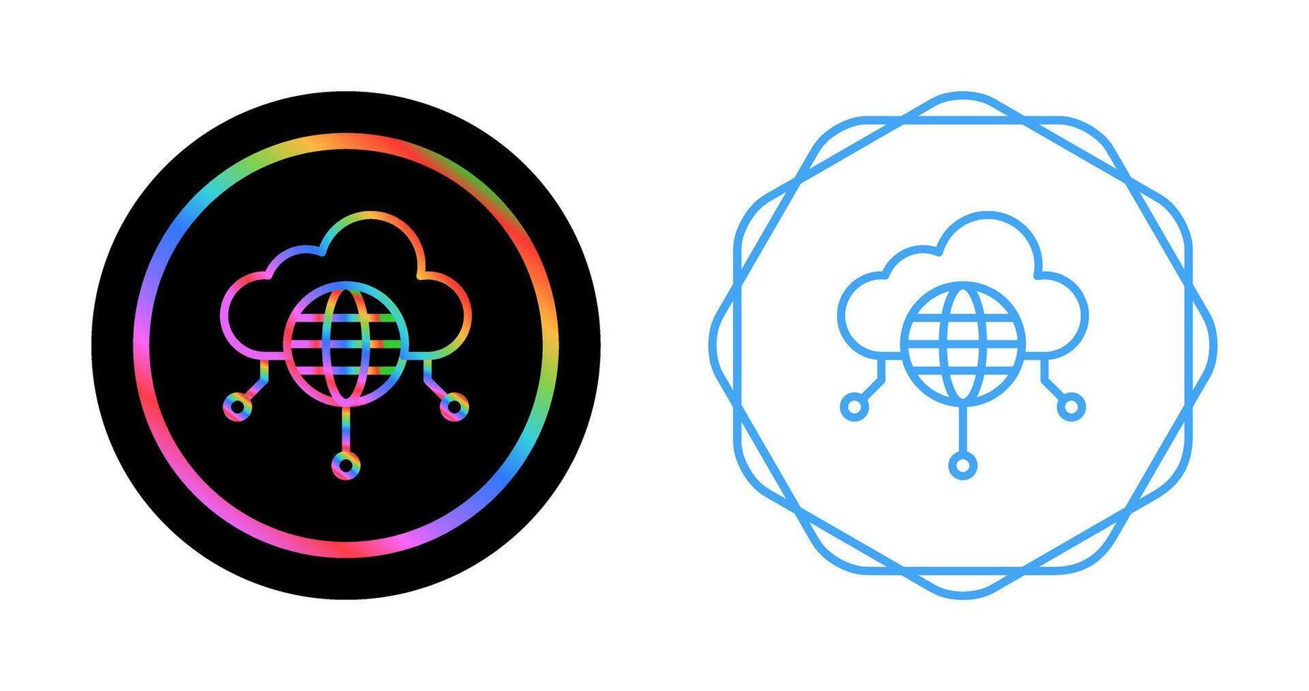 Public Cloud Vector Icon