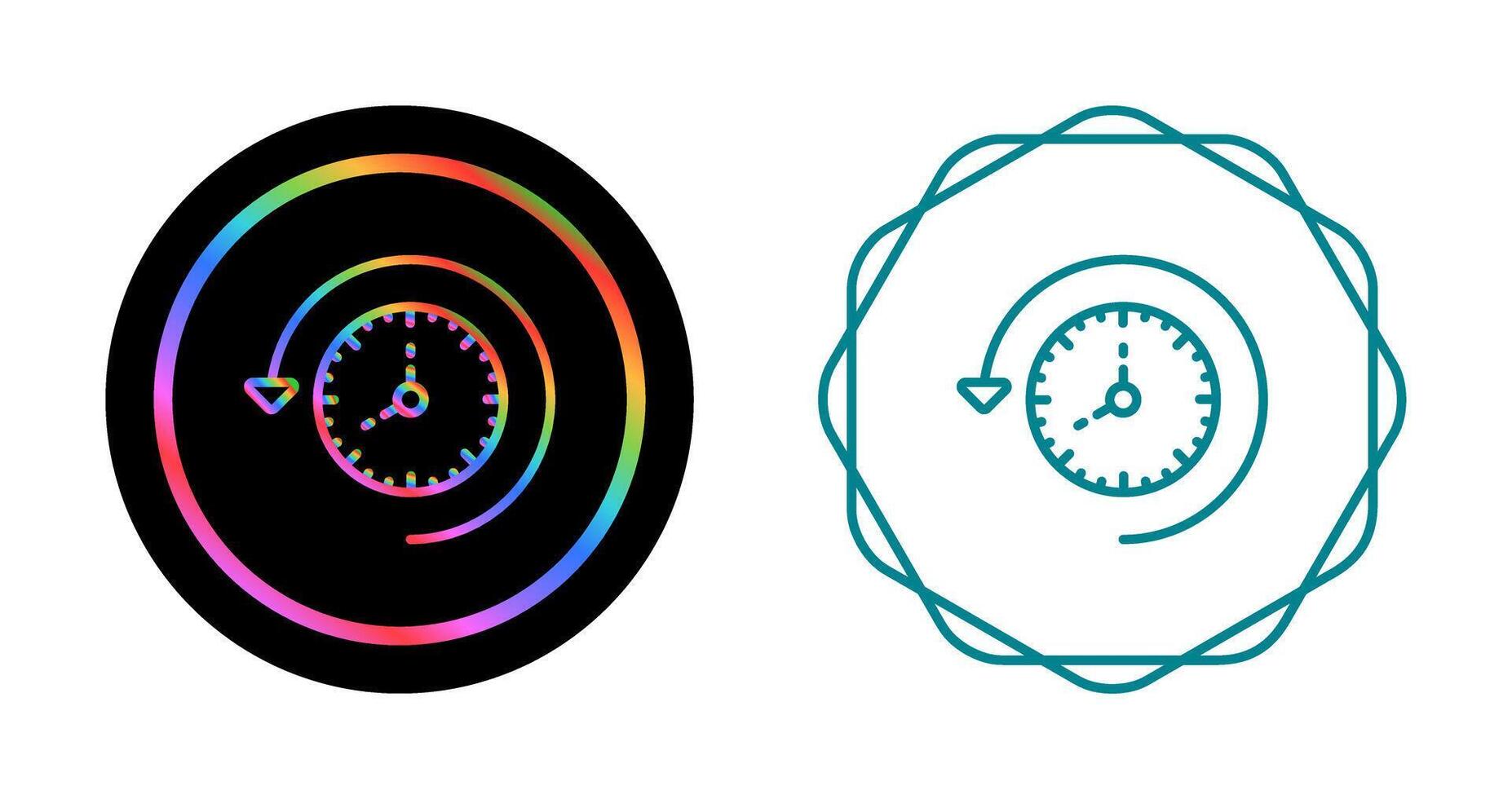 Time Past Vector Icon