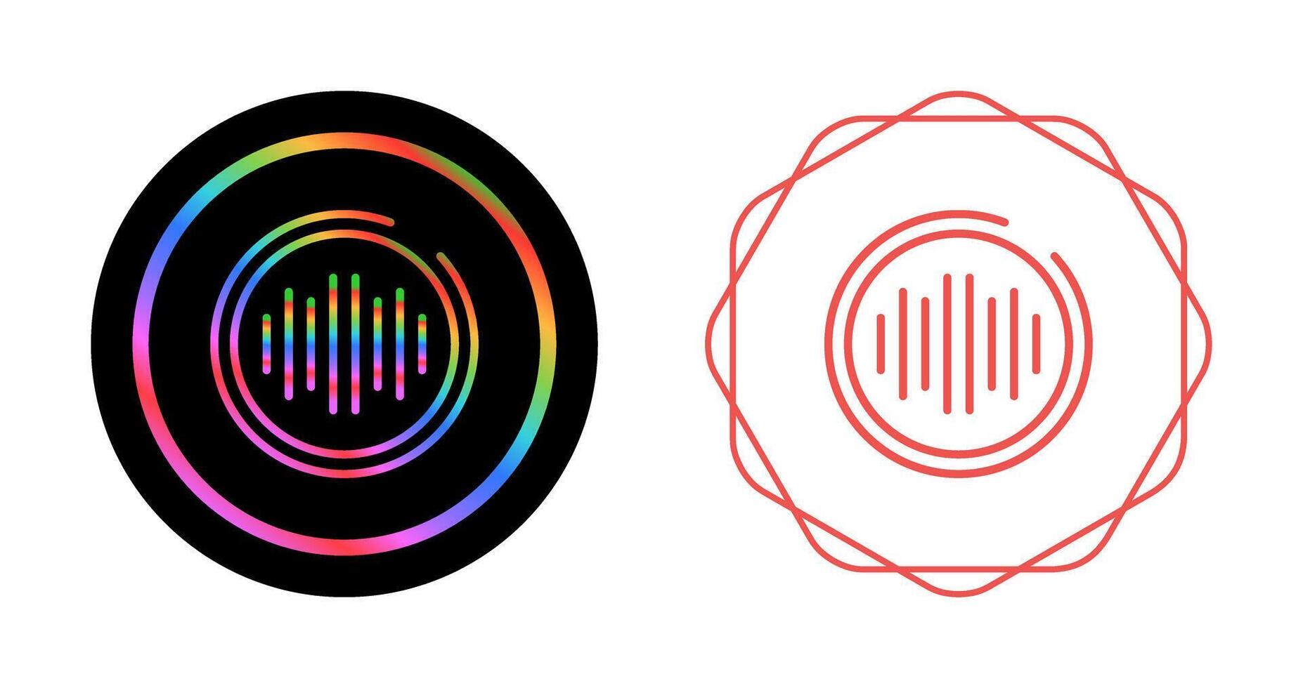 Audio Spectrum Vector Icon