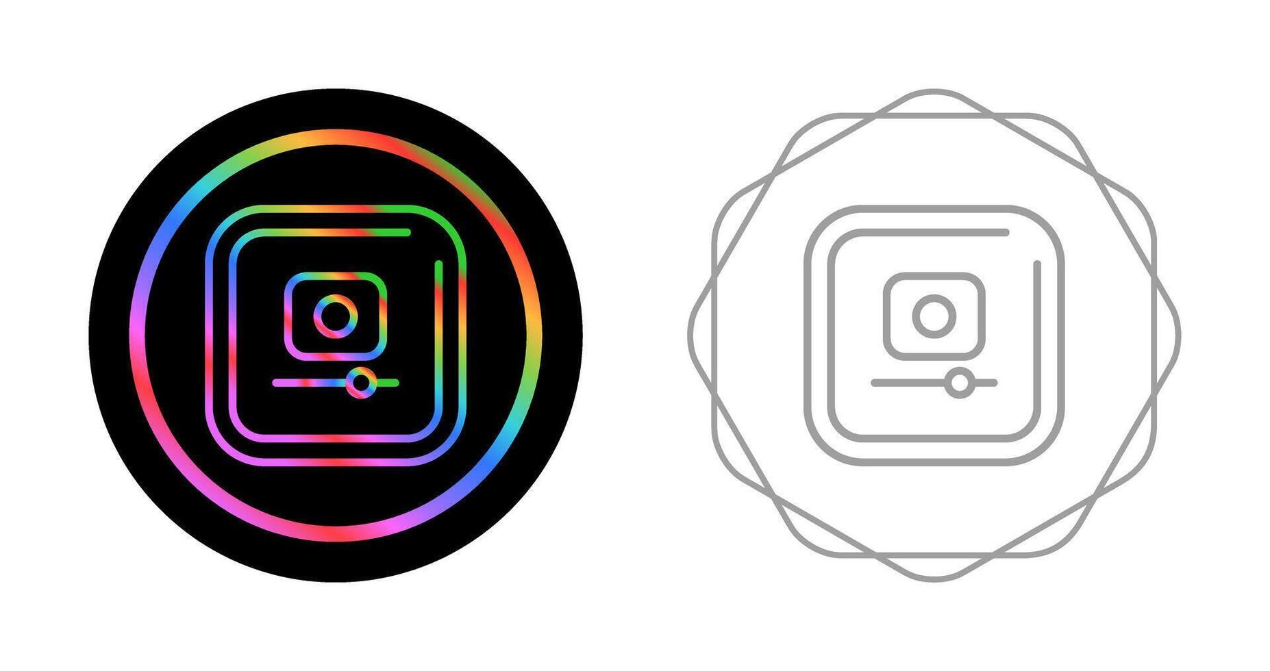 Video Record Square Vector Icon