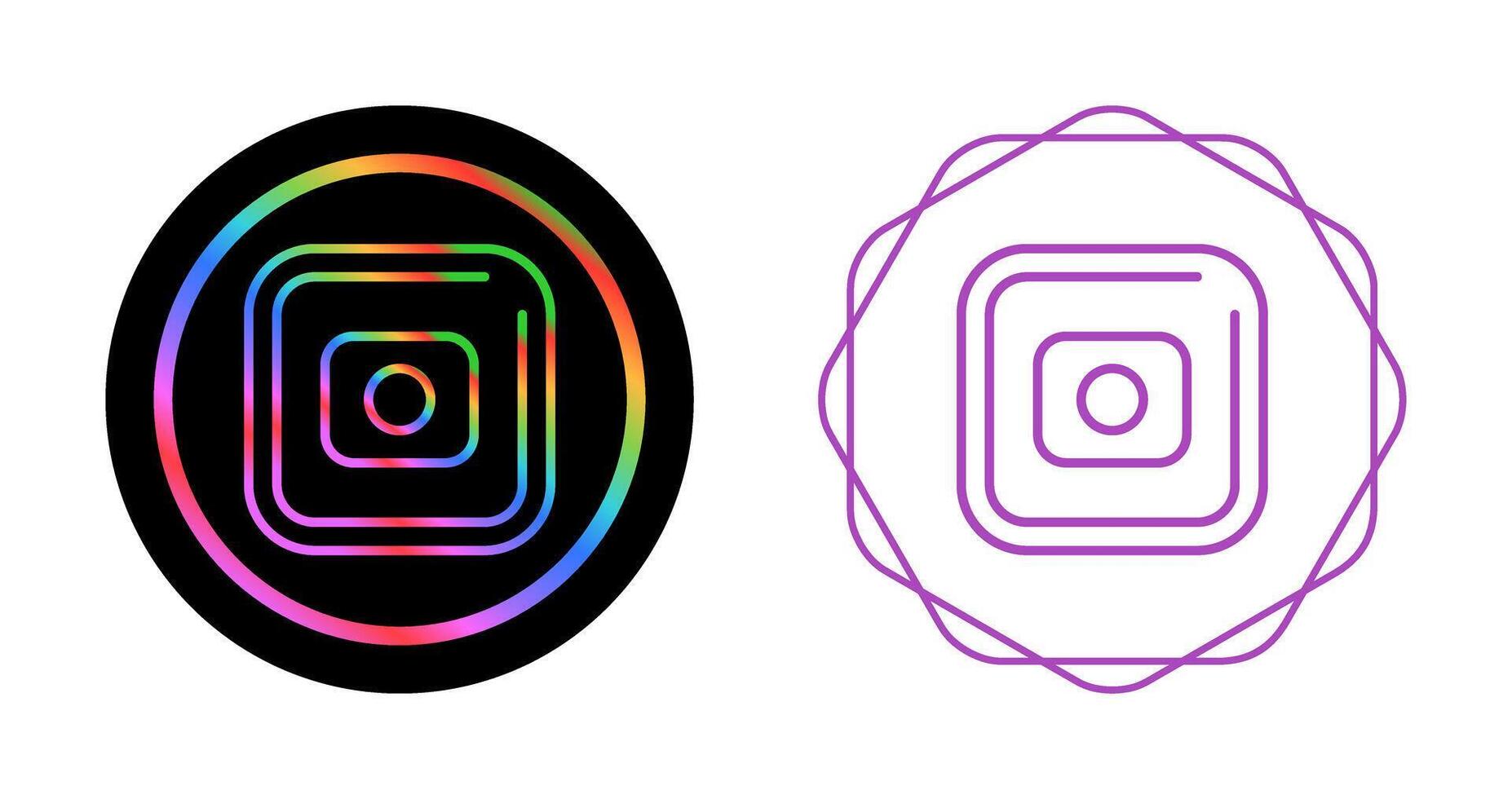 Record Square Vector Icon