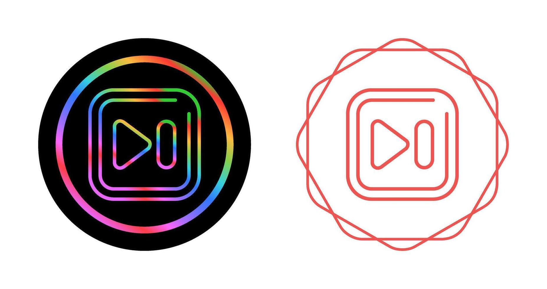 Next Track Square Vector Icon