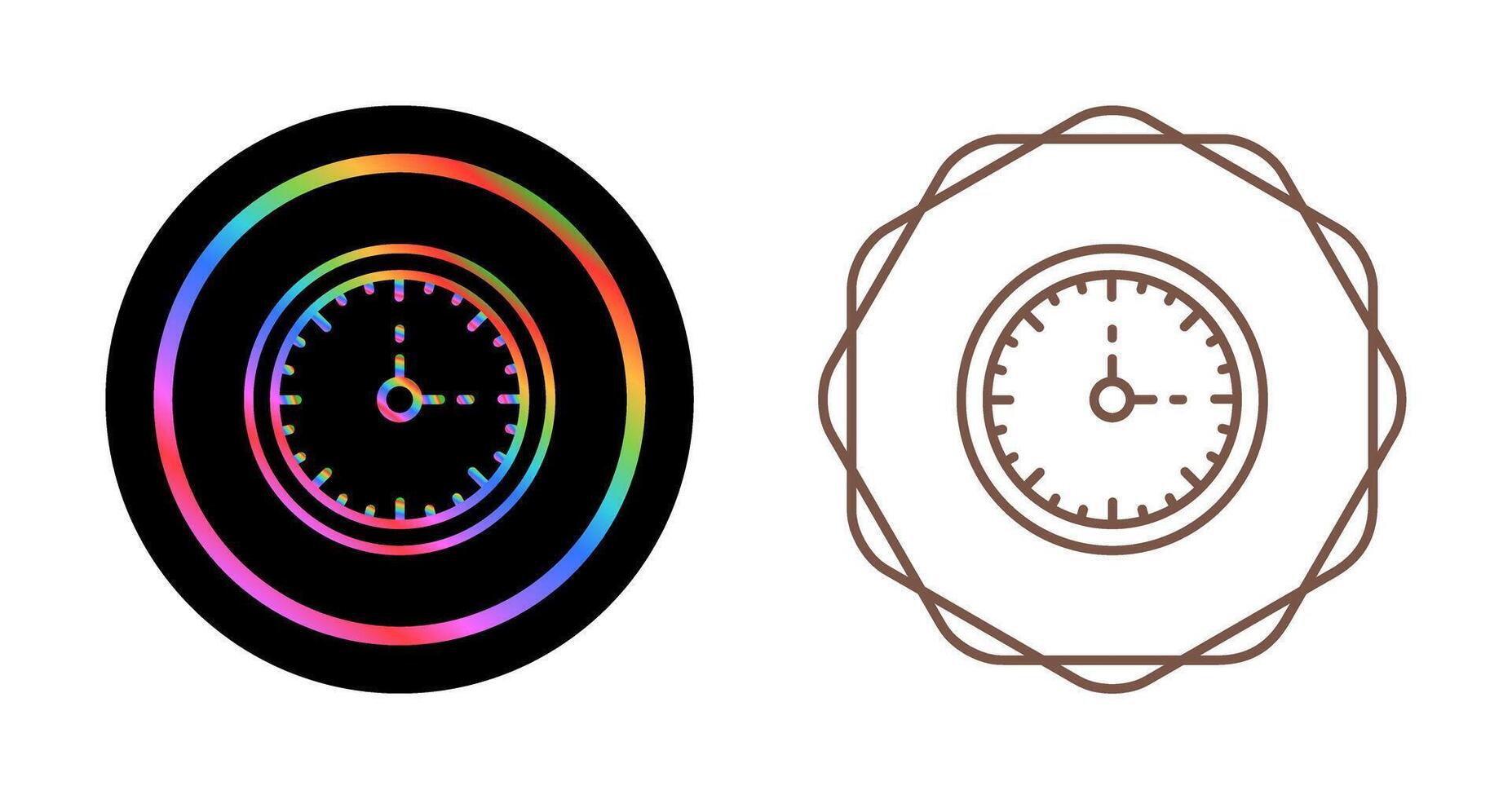 Clock Three Vector Icon