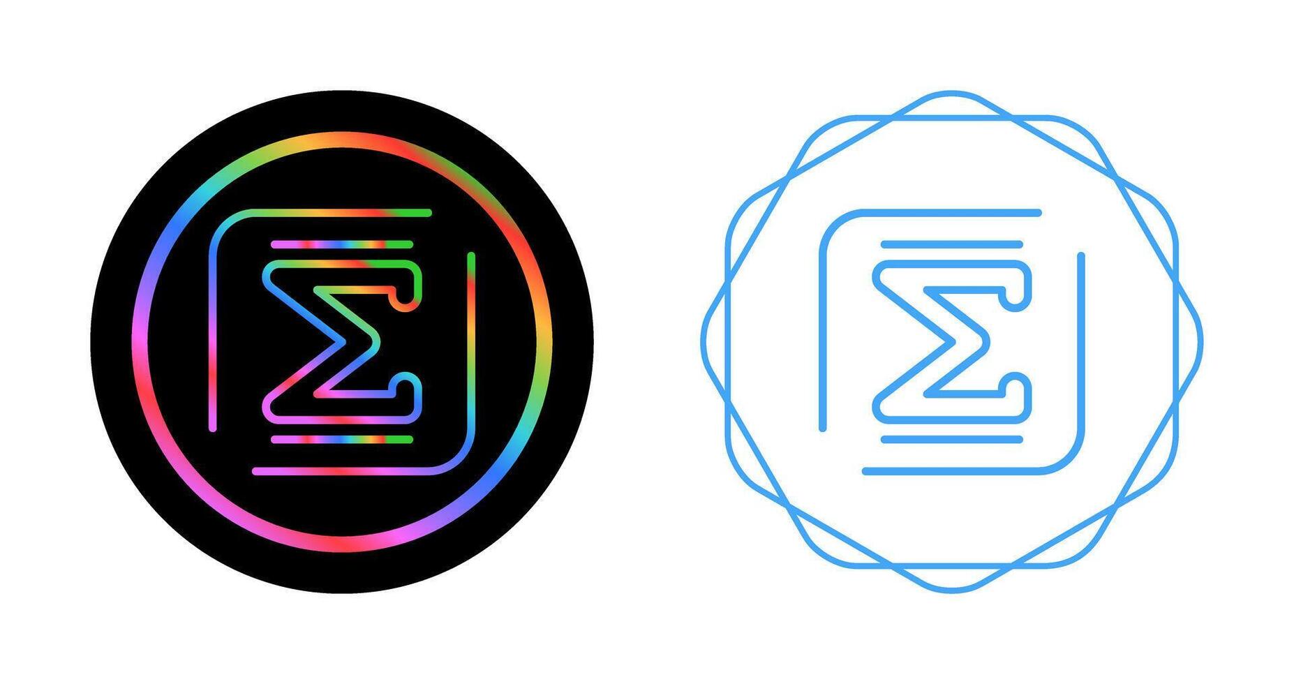 Summation Vector Icon