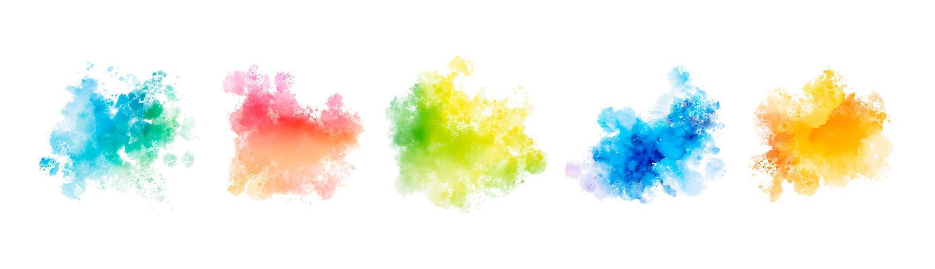 watercolor vector splashes. background for title and logo