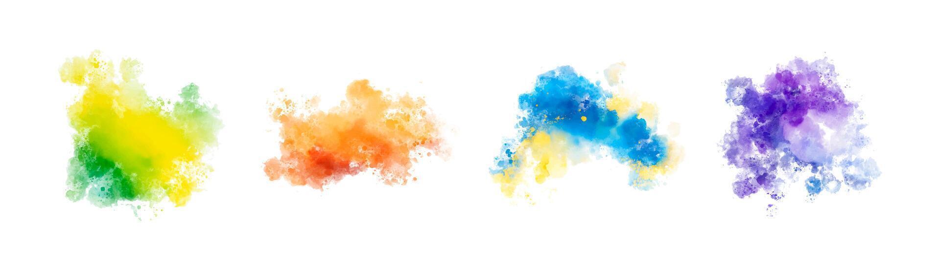 watercolor vector splashes. background for title and logo