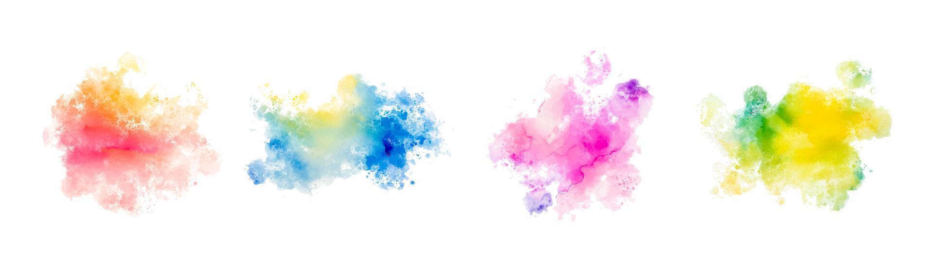 watercolor vector splashes. background for title and logo