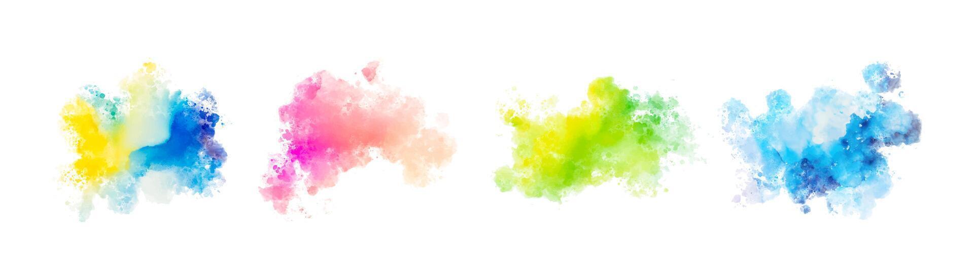 watercolor vector splashes. background for title and logo