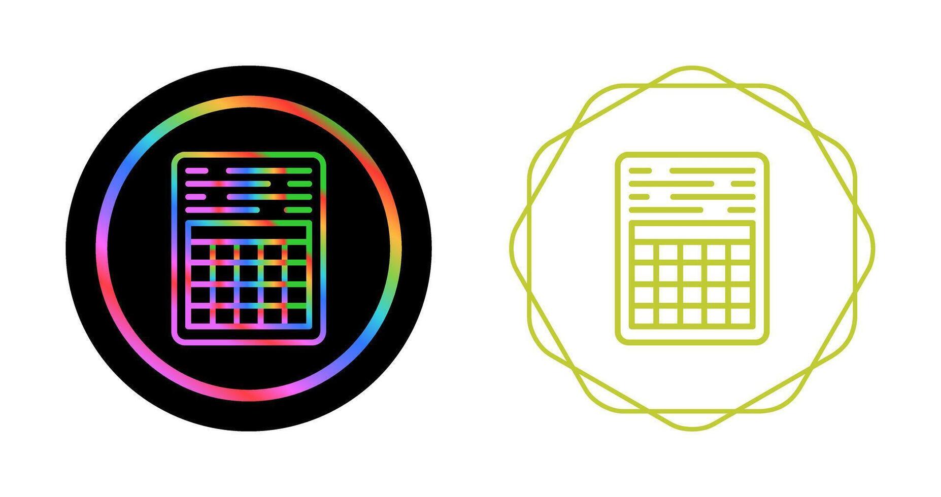 Table Vector Icon
