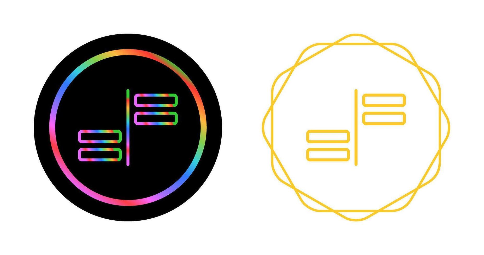 Horizontal Alignment Vector Icon
