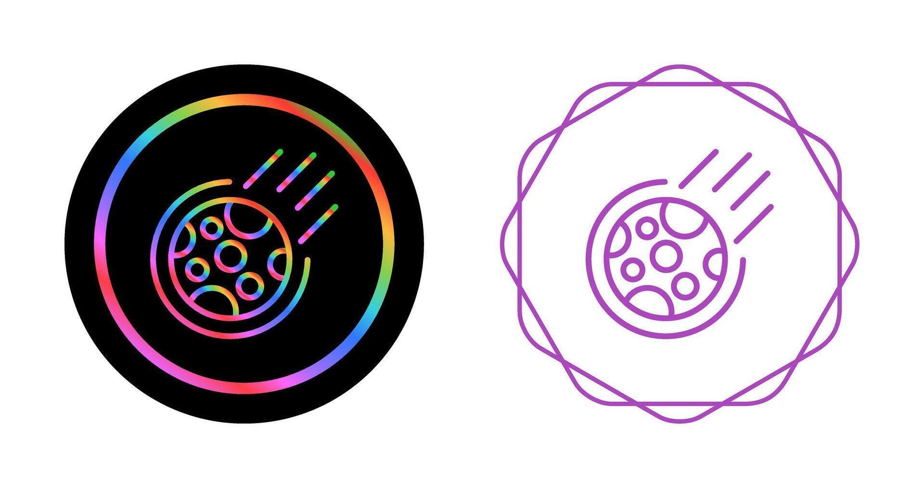 Meteor Vector Icon