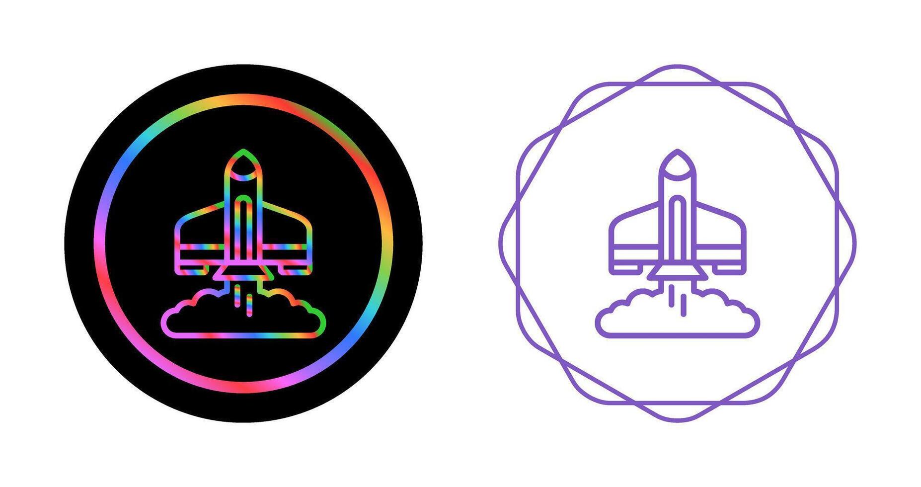 Rocket Launch Vector Icon