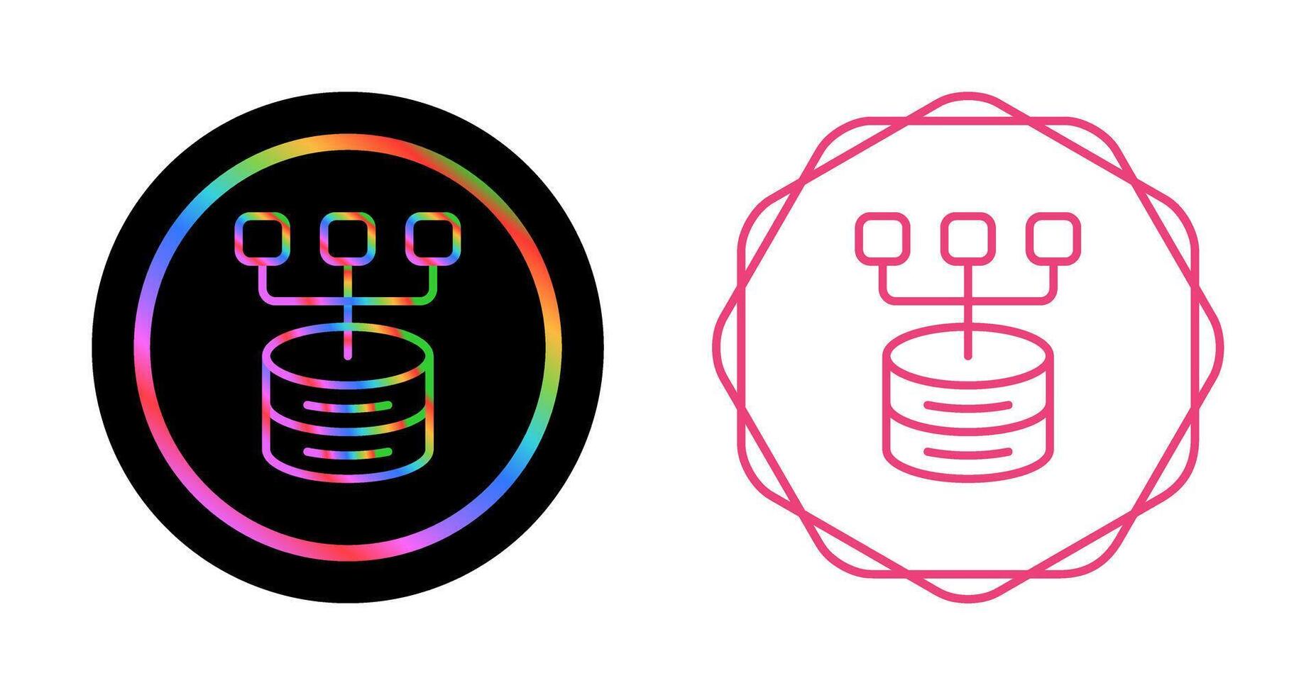 Data Modeling Vector Icon