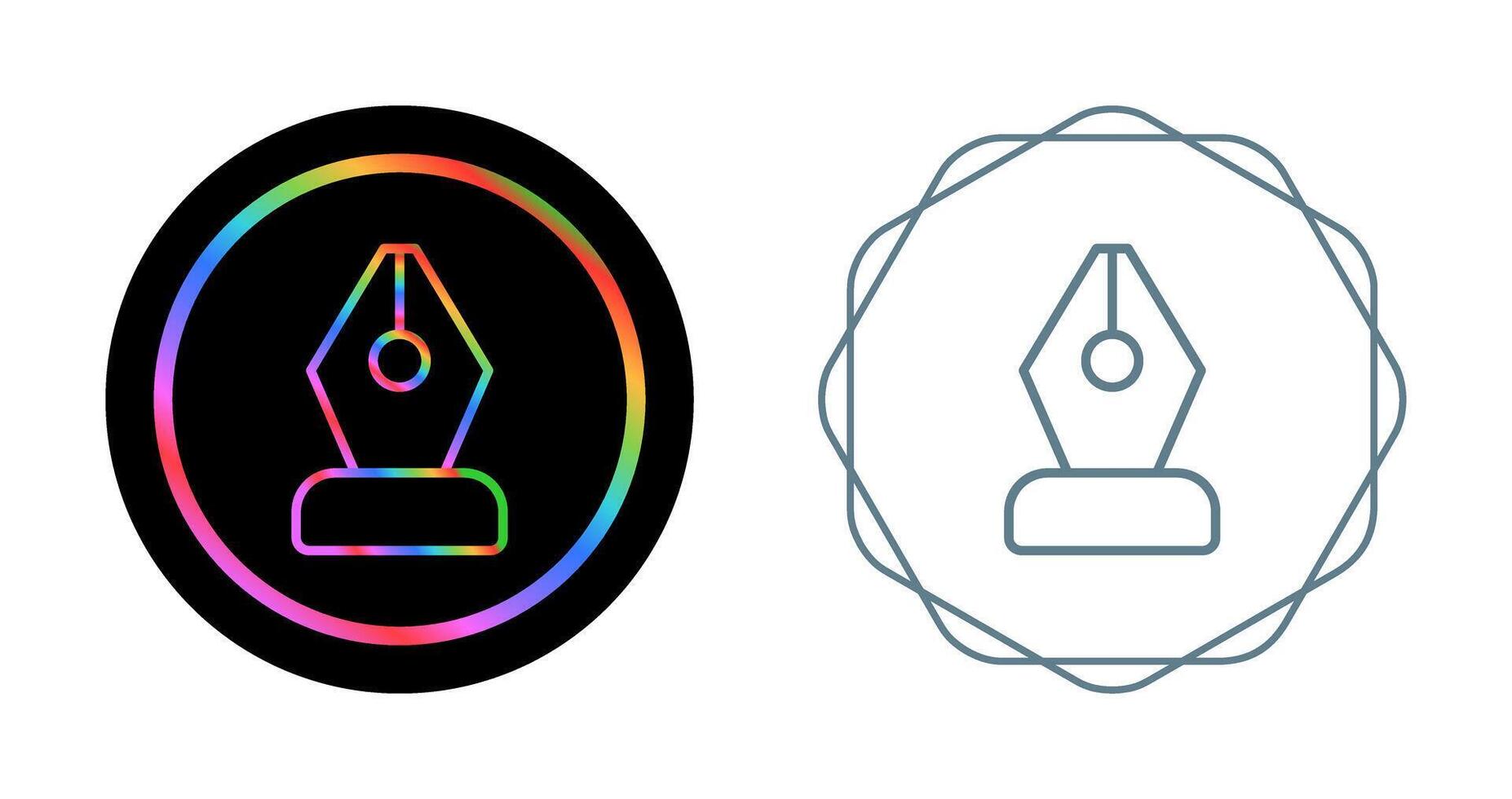 Black Nib Vector Icon