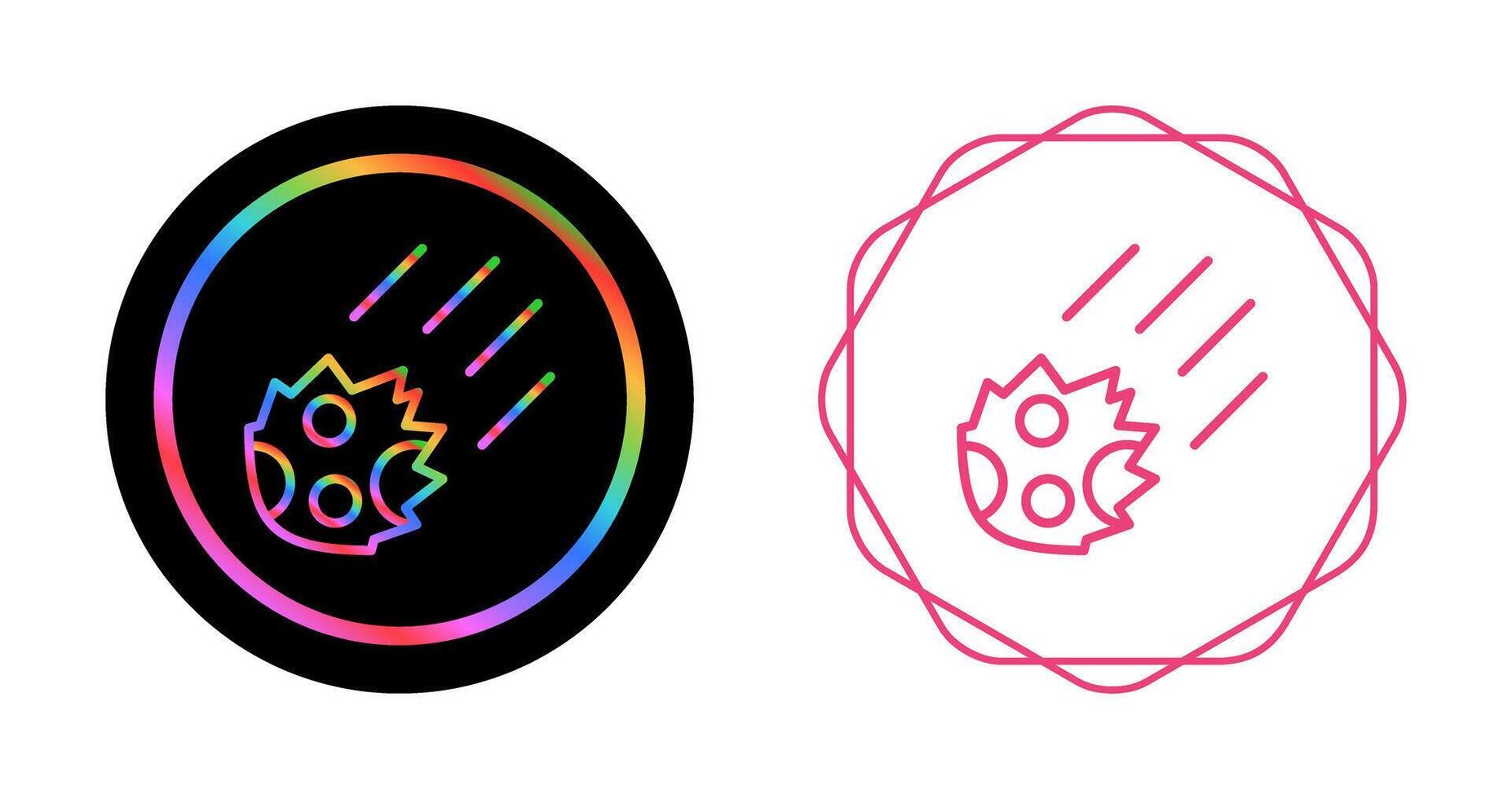 Meteor Vector Icon