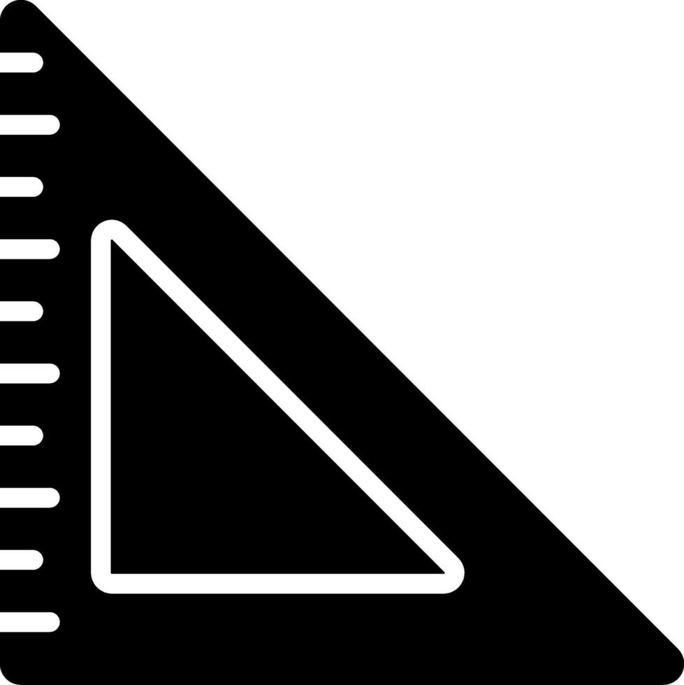 Triangular Ruler Vector Icon