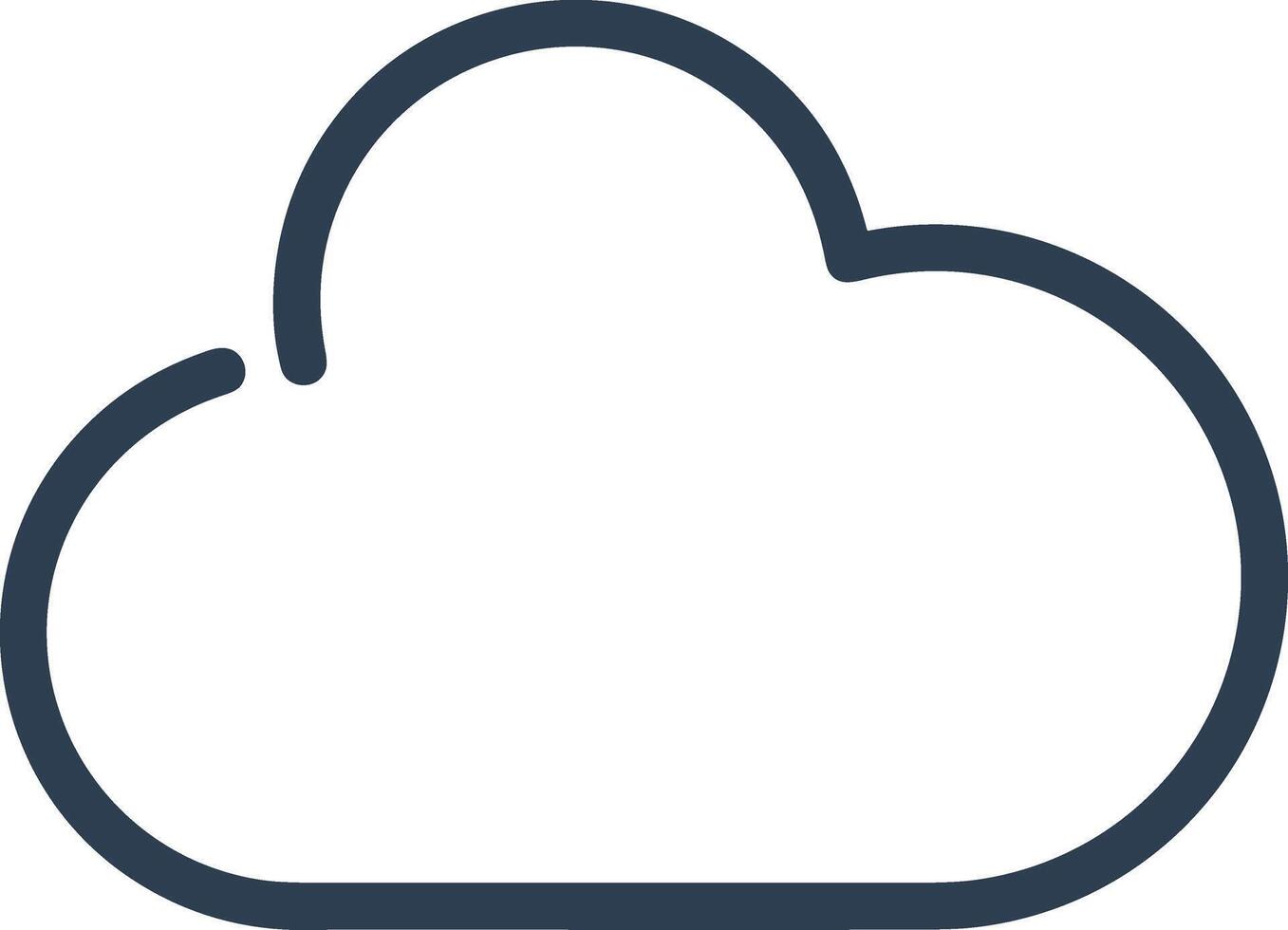 nube icono símbolo vector imagen