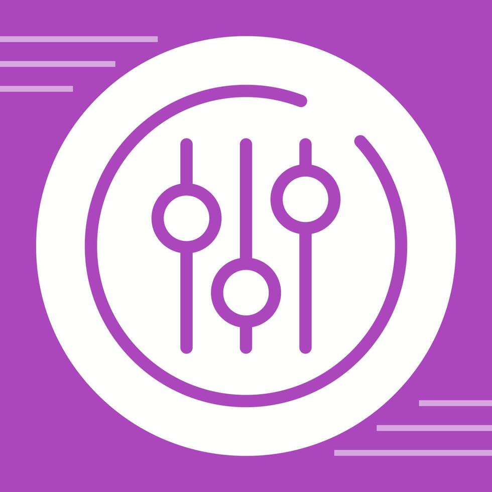 Audio Equalizer Circle Vector Icon