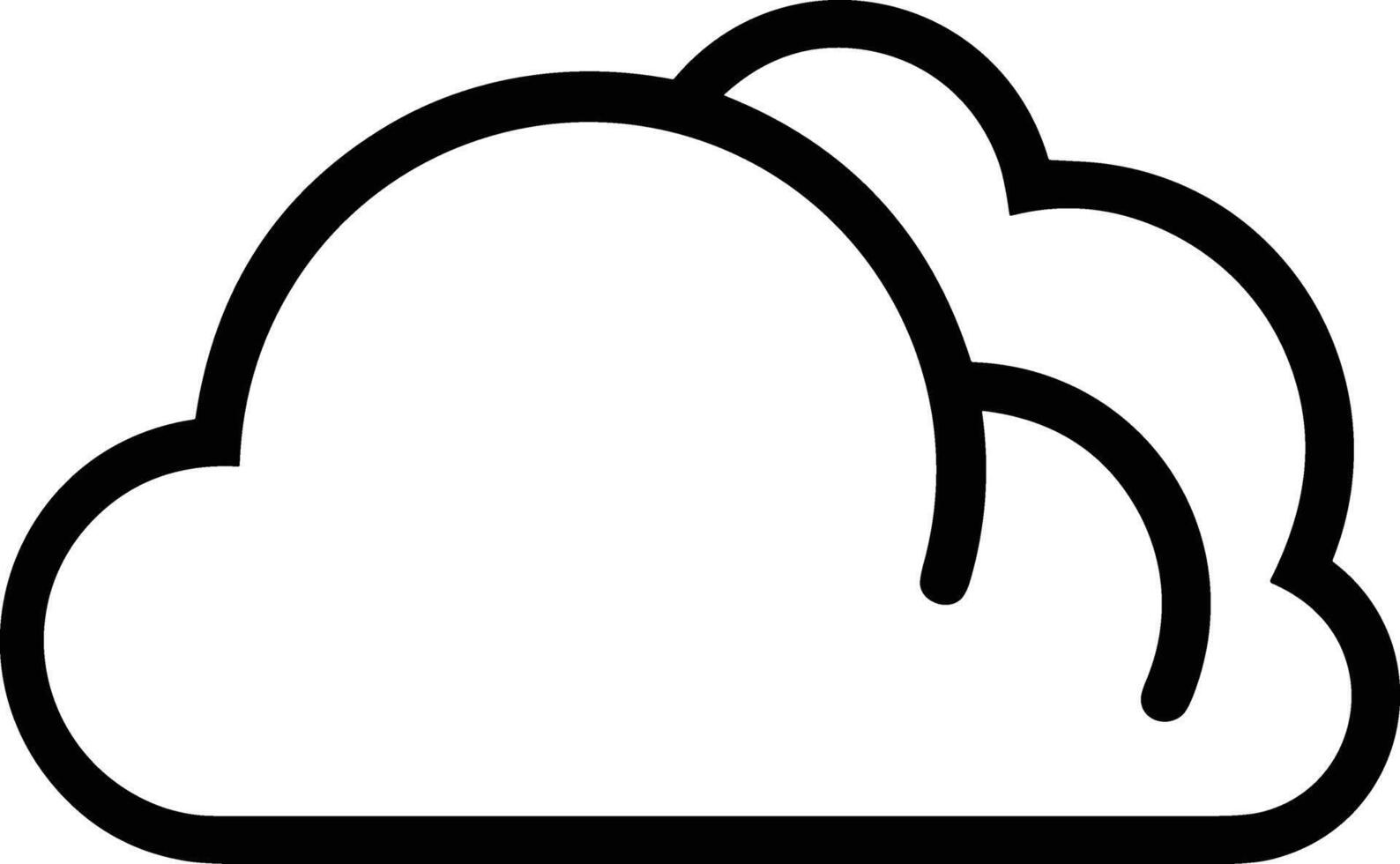 nube icono símbolo vector imagen