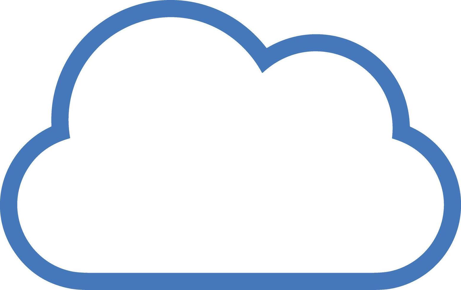 nube icono símbolo vector imagen