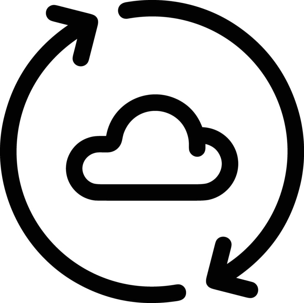 nube icono símbolo vector imagen