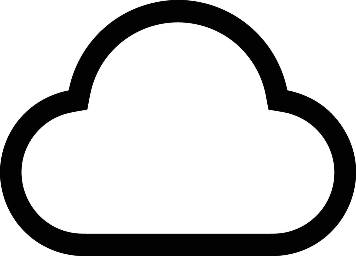 Cloud icon symbol vector image. Illustration of the hosting storage design image