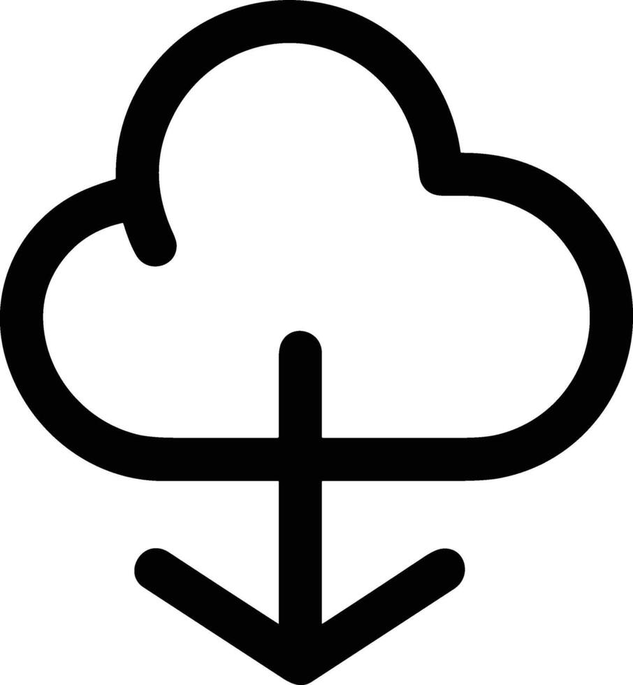 nube icono símbolo vector imagen