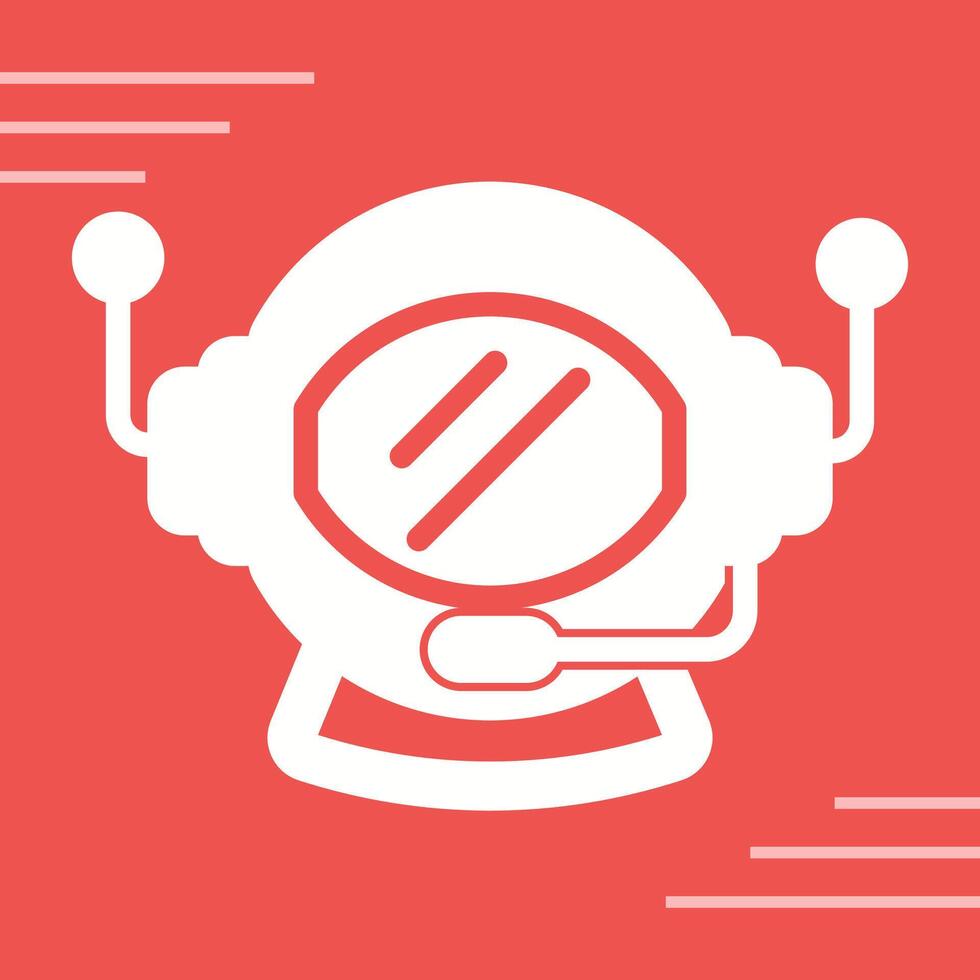 Astronaut Helmet Vector Icon