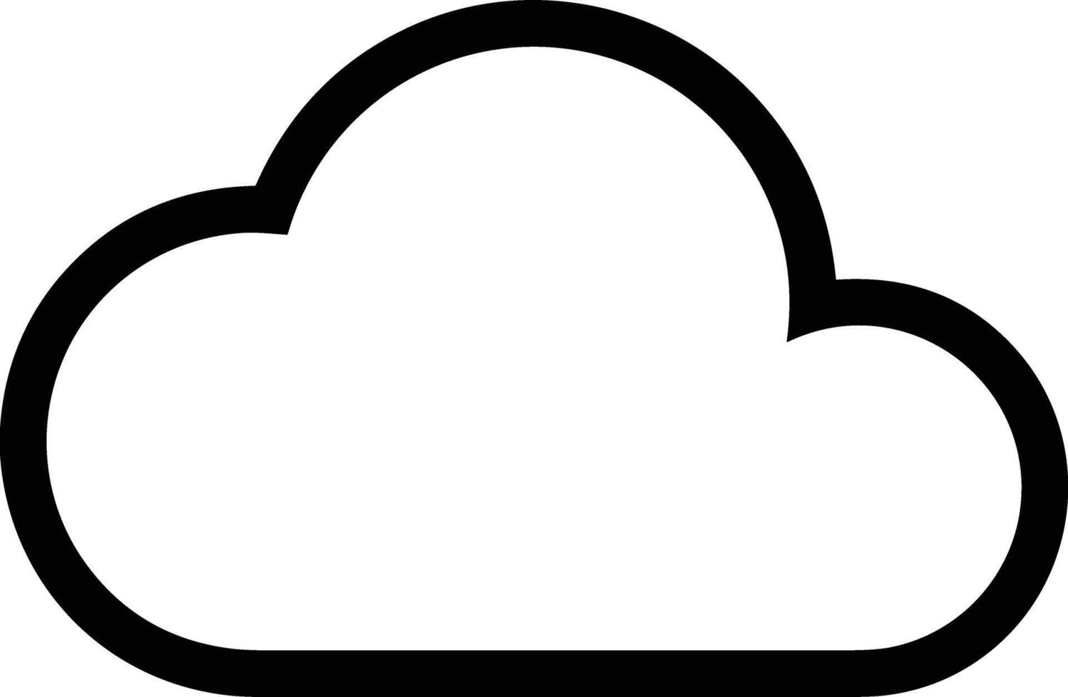 nube icono símbolo vector imagen