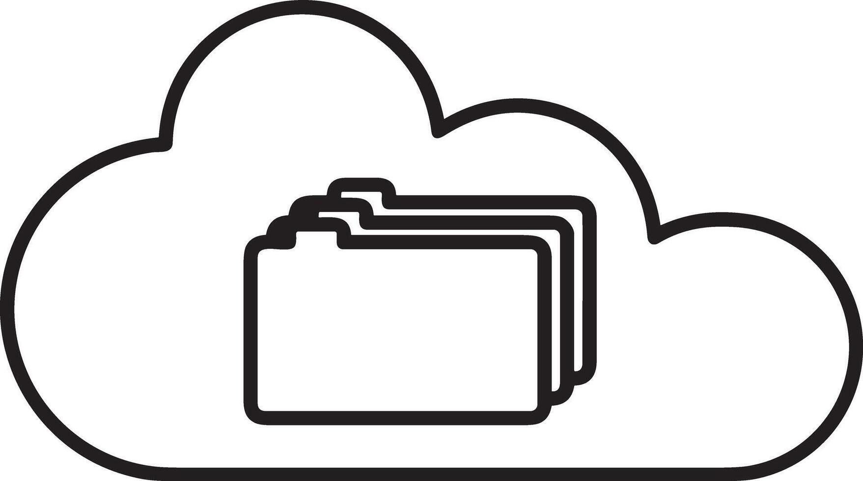 nube icono símbolo vector imagen