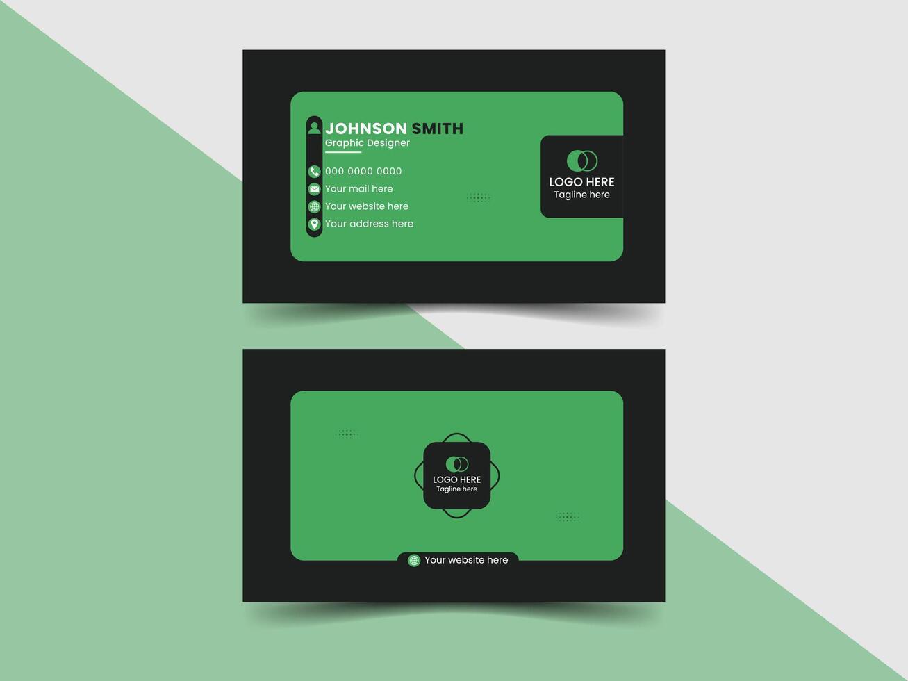 Professional business card layout vector